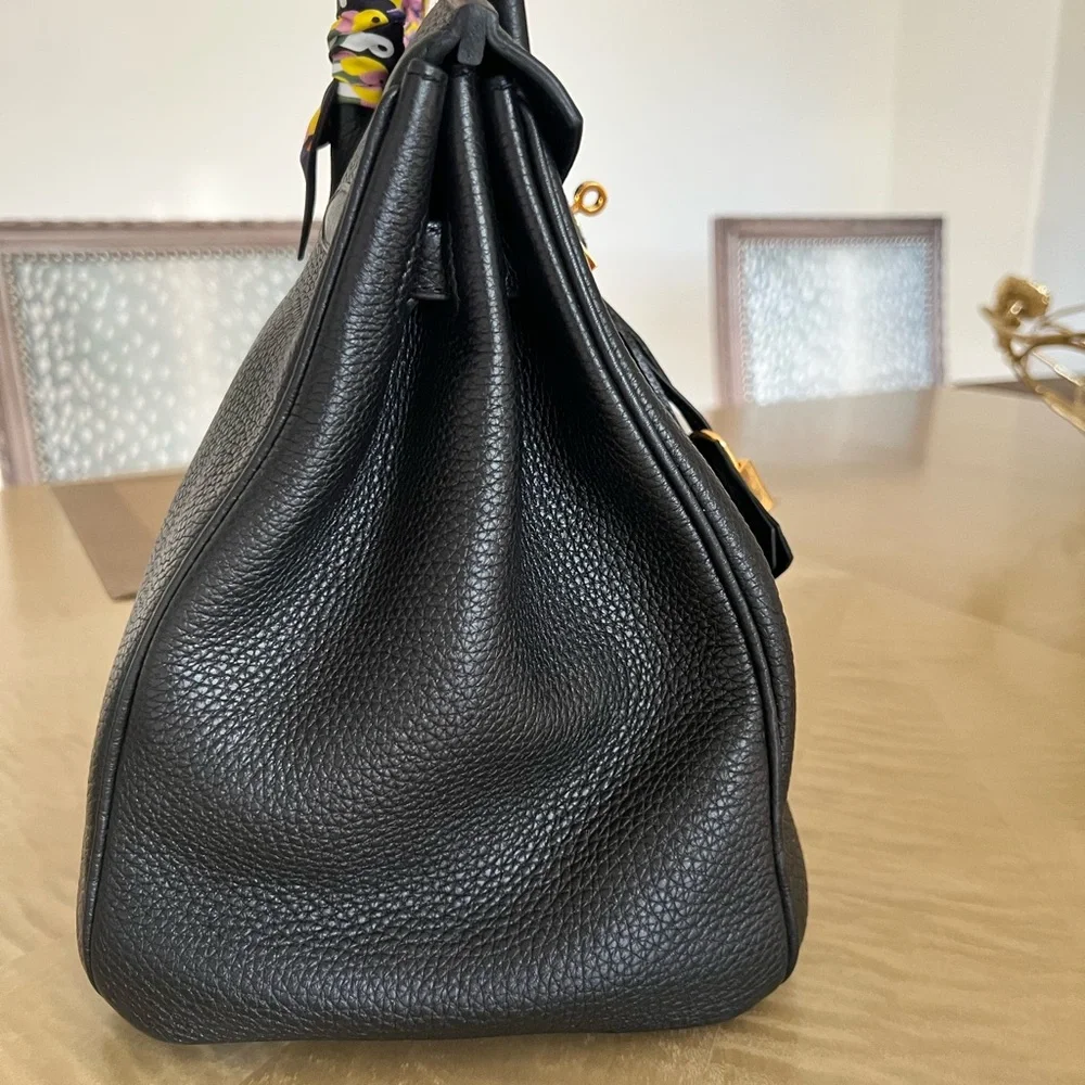 Hermès Birkin 35 noir ( black) Togo gold hardware in excellent condition - Picture 15 of 16